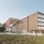 Simulació de com serà el futur edifici de consultes externes de l'Hospital Universitari Arnau de Vilanova
