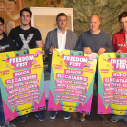 Presentación ayer en la diputación de Lleida de la quinta edición del Freedom Fest de Torrelameu.
