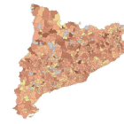 El mapa de la distribución territorial del Next Generation EU en Catalunya.