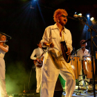 El grupo multicultural femenino Las Karamba, en su actuación la noche del jueves en el Cafè del Teatre.