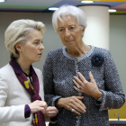 La presidenta de la Comissió Europea, Ursula von der Leyen, i la presidenta del BCE, Christine Lagarde.