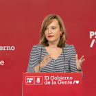La portavoz del PSOE y ministra de Educación, Pilar Alegría.