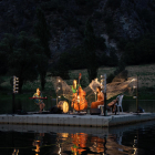 Un concierto del Dansàneu sobre el Llac de la Torrassa.