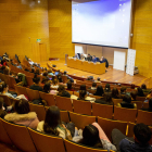 Un moment de la jornada sobre els problemes de salut mental en joves, al campus de Cappont.