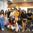 Alumnes i docents de l’institut Caparrella i del centre Stimmatini de Verona.