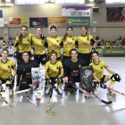 Jugadoras del Vila-sana, en foto de grupo antes de jugar el pasado domingo ante el Gijón.