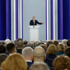 Vladímir Putin dio ayer el discurso sobre el Estado de la Nación ante los diputados y senadores de Rusia.