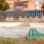 Estat actual de la piscina de les escales.