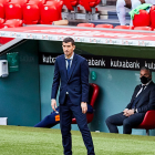 Javi Gracia, amb el Valencia CF.