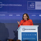 Ada Colau fue la encargada de inaugurar ayer la 38 Reunió del Cercle d’Economia en Barcelona.