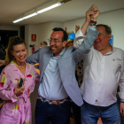 Palau, exultante el domingo tras conocer el resultado del PP.