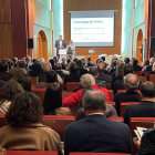 Un instant de la presentació de l'Estratègia del Pirineu a la Seu d'Urgell.