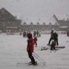 Durant el matí va nevar a l’estació de Port Ainé.