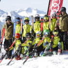 L’equip de competició U14 d’esquí alpí del club.