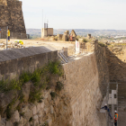 La reconstrucció de la muralla desplomada del Turó, gairebé llesta