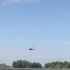 Un helicóptero aplicó el tratamiento.