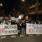 Imagen de archivo de una protesta contra el albergue de Pardinyes. 