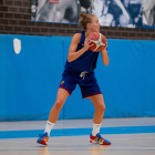 La jugadora Jelena Vucetic, en un partit amb el Barça, equip amb el qual va començar la temporada.