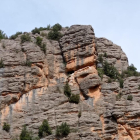 Zona de Collegats on quatre persones van obrir una via d'escalada sense autorització.