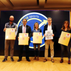 Jordi Verdú, Josep Delgado, Eva Ribalta, Joan Talarn y Helena Martínez Siurana, ayer en el acto. 