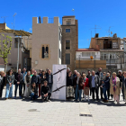 Foto final de grup de la trobada a Balaguer de l’editorial Fonoll, amb presència de Josep Vallverdú.