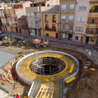 Les obres al pou de gel del passeig del Cegonyer.