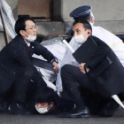 Captura del presumpte autor de l’intent d’assassinat de Kishida.