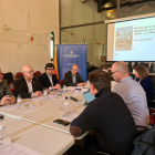La Comisión de seguimiento de la línea de tren Lleida-La Pobla de Segur se ha reunido en la Pobla de Segur.