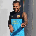 Imagen de archivo de Dani Alves entrenando con el FC Barcelona.