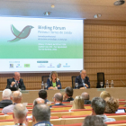 Torrent, Pujol i Cerdà en la inauguració del Birding Forum que es va organitzar a Lleida.