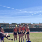 La atleta Alba Capell, campeona de Catalunya sub-10 de relevos 