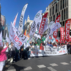 Funcionaris lleidatans van acudir ahir a la manifestació de Madrid.