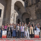 Los ganadores de diversos premios literarios catalanes, se reunieron ayer en Barcelona.