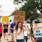 Foto de archivo de una marcha a favor del aborto en Indiana.