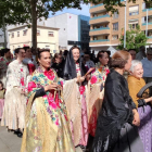 Un moment de la celebració ahir del Dia de la Faldeta a Fraga.