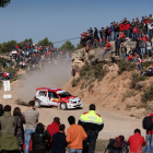 Una imagen del paso del Rally Catalunya por el tramo de Les Garrigues en la edición de 2010.