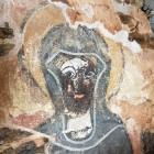La imatge descoberta a l’absis de Sant Julià de Solanell.
