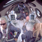 Richard Branson, a bord de la ‘SpaceShip Two Unity’.