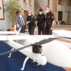 El dron intervenido, de 4,35 metros de envergadura.