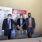 CaixaBank y la Cámara de Comercio de Tàrrega firmaron el acuerdo.
