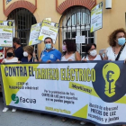 Imagen de la concentración en Málaga contra ek “tarifazo”