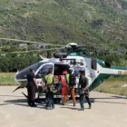 Imatge d’un helicòpter del GREIM, que va ser la unitat encarregada del rescat.