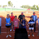 El lleidatà Víctor Palomar, amb samarreta de color roig, ahir a la foto de família.