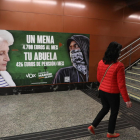 El cartell que Vox va col·locar en la campanya del 4-M a Madrid.