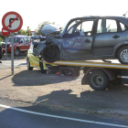 Imagen del coche en el que viajaba la víctima.