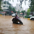 Imatge dels carrers inundats a la ciutat xinesa de Zhengzhou.