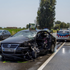 Herido en un aparatoso accidente en Vallfogona de Balaguer