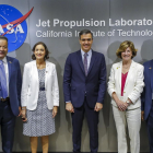 Sánchez va visitar ahir la NASA en el marc del seu viatge pels EUA.
