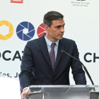 El president del Govern espanyol, Pedro Sánchez, va visitar els estudis de NBC Universal a Los Angeles.