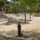 Imagen actual de la plaza reformada en el Parc de Sant Eloi. 